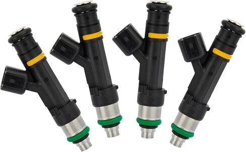 4Pcs Fuel Injectors Compatible with Ford 2010, 2013-2014 EcoSport, 2013-2017 Fusion, 2010-2013 Transit Connect, 2008-2011 Focus & 2013-2016 C-Max & Lincoln 2013-2016 MKZ, 2.0L, Replace# FJ993 in Saudi Arabia