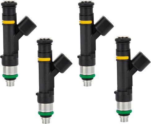 4Pcs Fuel Injectors Compatible with Ford 2010, 2013-2014 EcoSport, 2013-2017 Fusion, 2010-2013 Transit Connect, 2008-2011 Focus & 2013-2016 C-Max & Lincoln 2013-2016 MKZ, 2.0L, Replace# FJ993 in Saudi Arabia