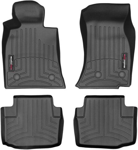 WeatherTech Custom Fit FloorLiners for Cadillac CTS-V, CTS, 1st & 2nd Row (44497-1-3), Black in Saudi Arabia