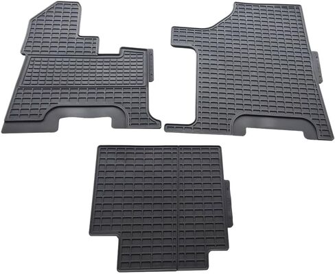 Mytee Products Semi Truck Black Floor Mats Liners Compatible with Peterbilt 357, 377, 378, 379, 385 (2004) - Latex Rubber, Anti-Slip Design – Fit Driver Cabin Mats, All-Weather Protection - 3 Pcs Set in Saudi Arabia