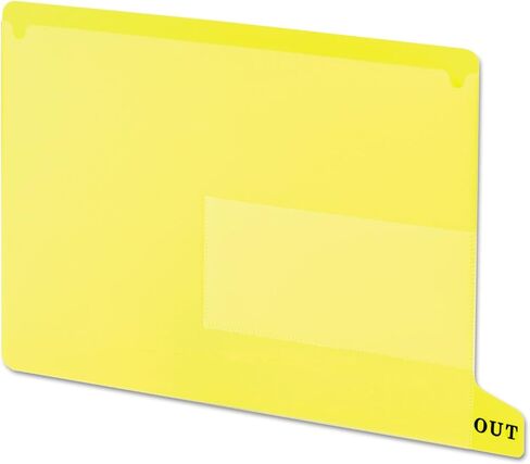 Smead End Tab Poly Out Guide, Two Pocket, Bottom Position Tab, Letter Size, Blue, 25 per Box (61951) in Saudi Arabia