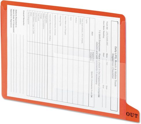 Smead End Tab Poly Out Guide, Two Pocket, Bottom Position Tab, Letter Size, Blue, 25 per Box (61951) in Saudi Arabia