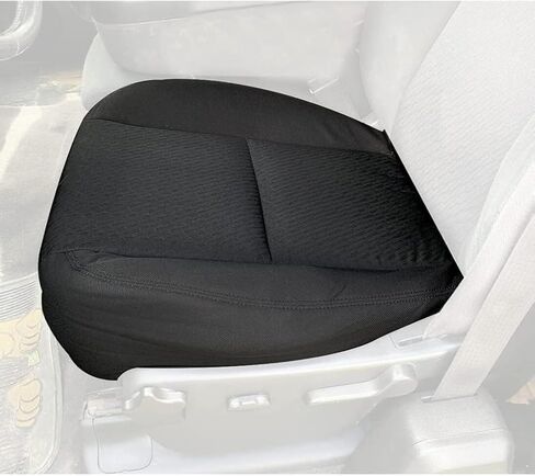 GXARTS Cloth Front Driver and Passenger Side Bottom Seat Cover & Both Bottom Foam Cushion Replacement Black #19C Fit for Chevy Silverado Avalanche Suburban Tahoe GMC Sierra Yukon 2007-2014 in Saudi Arabia