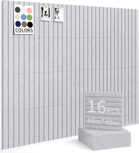 Large Bulletin Board 48"x36" Cork Boards for Walls, 12 Pack Felt Wall Panels Photo Board, Cork Board for Office Home Pin Board in Kuwait