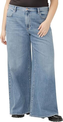 Silver Jeans Co. Women's Plus Size Highly Desirable High Rise Ultra Wide Leg Jeans in Saudi Arabia