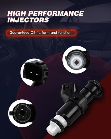 Fuel Injector Automotive Engine Compatible with 2007-2008 for Honda Fit Fuel Injectors Replace FJ1045, 16450PWCJ01,4Pcs in Saudi Arabia
