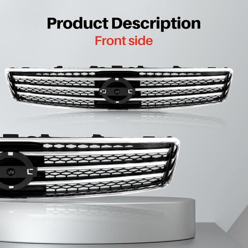 شبكة أمامية مصبغة إطار كروم شبكة سوداء متوافقة مع 2009-2014 نيسان ماكسيما NI1200231 620709N00A in Kuwait