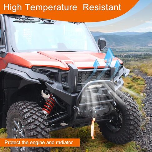 شبكة أمامية لـ XPEDITION، شبكة شبكية مقاومة للماء مع LH&RH LED DRL متوافقة مع ملحقات Polaris XP/XP 5/ADV/ADV 5 2024 in Saudi Arabia
