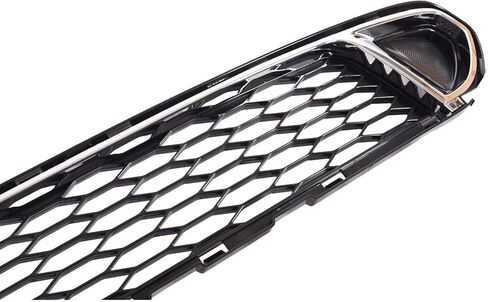 JX RACING Front Bumper Lower Grille with Chrome Molding Trim Grill Assembly Compatible with Ford Fusion Sport 2010 2011 2012 AE5Z8200DB FO1036126 in Kuwait