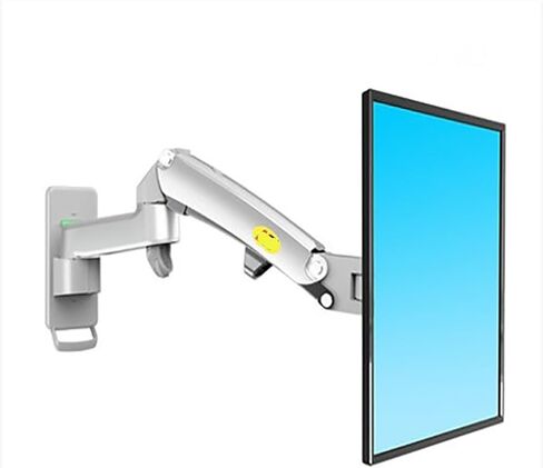 سبائك الألومنيوم 360 درجة 17 "-27" حامل شاشة غاز الربيع الذراع LED تلفزيون LCD جدار جبل تحميل 2-7 كجم (أسود) in Saudi Arabia