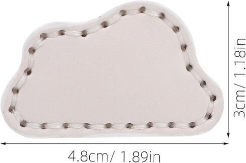 Luxshiny 2pcs Cloud Shaped Drawer Pull Handles, Thick Brass Dresser Hardware with White Leather Soft Grip for ’s Wardrobe Cabinet Doors, Decorative Room Furniture Accessories in Kuwait