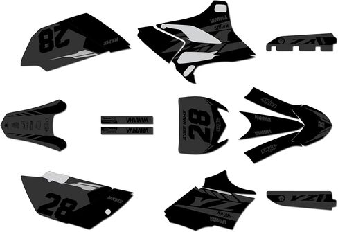 Graphics Kit for Yamaha YZ85 (2015-2021) FACTORY Series Blue 09 Mil - Dirt pit bike motorcycle stickers, dirtbike racing automotive decal motocross accessories no-plastics in Saudi Arabia