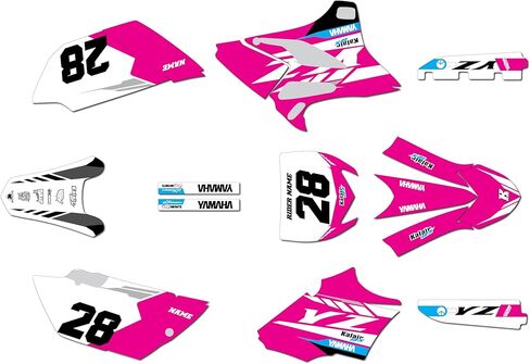 Graphics Kit for Yamaha YZ85 (2015-2021) FACTORY Series Blue 09 Mil - Dirt pit bike motorcycle stickers, dirtbike racing automotive decal motocross accessories no-plastics in Saudi Arabia