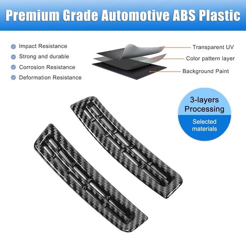 A Pillar A/C Outlet Frame Trim Compatible with H-yundai Tucson/Santa Cruz 2022-2024, ABS Inner A-Pillar Air Vent Cover Protector Accessories in Saudi Arabia