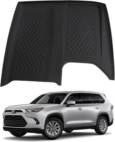 لوحة شحن لاسلكية لوحدة التحكم المركزية مناسبة لسيارة Toyota Grand Highlander 2024 2025 من السيليكون غير القابل للانزلاق علبة شاحن لاسلكية حصيرة واقية ملحقات داخلية in Kuwait