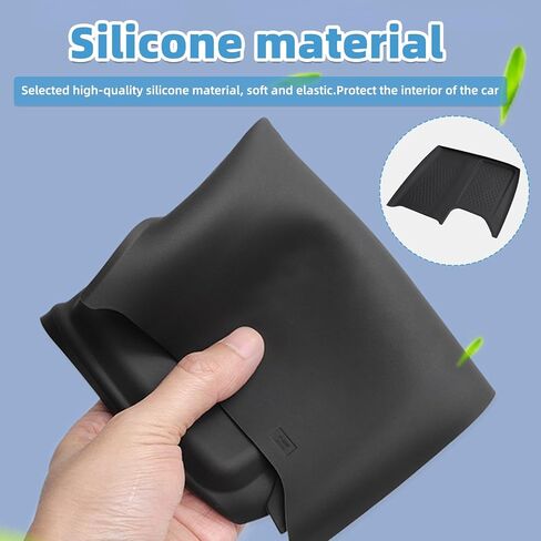 لوحة شحن لاسلكية لوحدة التحكم المركزية مناسبة لسيارة Toyota Grand Highlander 2024 2025 من السيليكون غير القابل للانزلاق علبة شاحن لاسلكية حصيرة واقية ملحقات داخلية in Kuwait