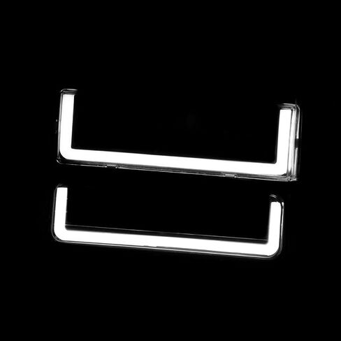 موزعي AJP مصابيح أمامية لجهاز العرض LED DRL + مجموعة مصابيح ممتص الصدمات للزاوية متوافقة/بديلة لـ C/K C1500 C2500 C3500 K1500 K2500 K3500 C10 Pick Up Truck Silverado 1988 1989 1990 1991 1992 1993 in Kuwait
