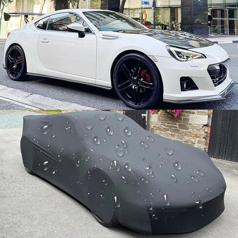 Waterproof Car Cover Compatible with Corvette C4 C5 C6 C7, PU Leather Car Cover Waterproof All Weather, Outdoor Indoor Car Covers Full Exterior Weatherproof Soft Stretch Satin Car Covers in Kuwait