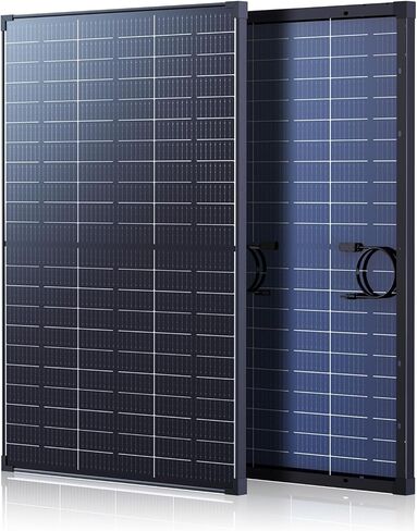 240W Solar Panel (2x120W) N-Type Bifacial 12V- 25% High-Efficiency 16BB Kit for RV, Trailer, Solar Generator & Van - Anti-Shade Tech, 30% Extra Dual-Sided Output, Heat-Resistant in Kuwait