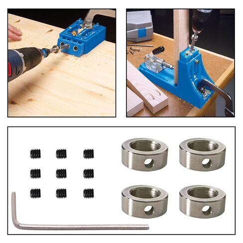 RUIAN 1/4" Bore Shaft Collar 6mm Bore Zinc Plated Solid Steel Screw Style Lock Collars with 1/4" Bore Size,1/2" Outer Diameter, and 5/16" Width, 12Pcs in Kuwait