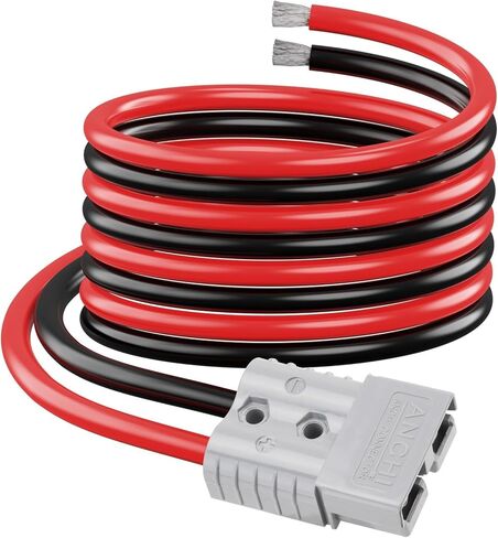 6AWG 6FT Anderson Connector 50 Amp Cable,Anderson SB50 Plug Battery Quick Connector Cable for Solar and Wind Energy Systems Battery Power Connections in Saudi Arabia