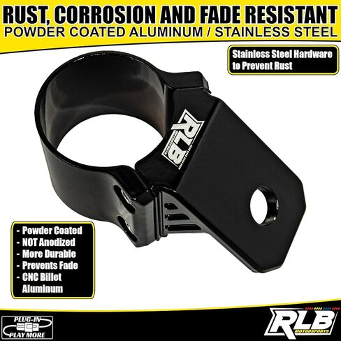 حامل شريط الضوء (1 قطعة - مفرد) حامل ضوء UTV A-Pillar POD من RLB MOTORSPORTS (2 بوصة) in Kuwait