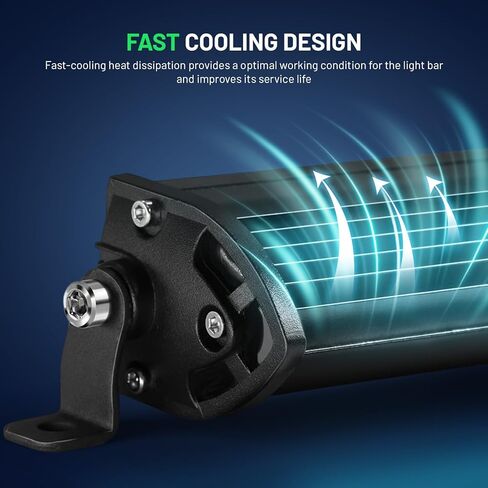 شريط إضاءة LED 12 بوصة للشاحنة، شريط ضوء عمل كومبو بقعة الفيضانات 120 وات 12 فولت 24 فولت LED شريط إضاءة للقيادة على الطرق الوعرة مقاوم للماء شريط إضاءة للسقف من أجل الالتقاط ATV UTV جرار قارب عربة الجولف in Kuwait