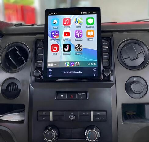 Android 13 Car Stereo for Ford F150 2009-2014 ، Wireless Carplay Android Auto 9.7 Inch Qled 1280 * 800 استبدال راديو CAR شاشة تعمل باللمس مع GPS Navigation Bluetooth wifi 2g+32g in Kuwait
