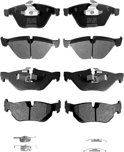 PM Auto Set of 8 Front-Rear Ceramic Brake Pads Compatible With 2009-2013 BMW 328I Xdrive Base in Saudi Arabia