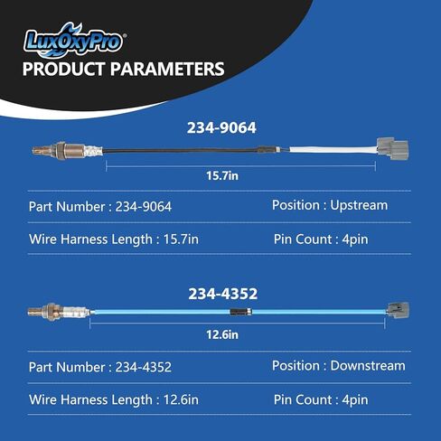 Oxygen O2 Sensor Upstream and Downstream for Honda CR-V EX LX SE 2.4L 2005-2006, Replace 234-9064 234-4352 2Pcs in Kuwait