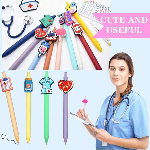 26 قطعة من أقلام التمريض اللطيفة لأساسيات طلاب التمريض، تتضمن 10 أدوات كتابة بديلة للممرضات والمساعدين الطبيين والطلاب وهدايا تقدير مكتب العمال in Kuwait