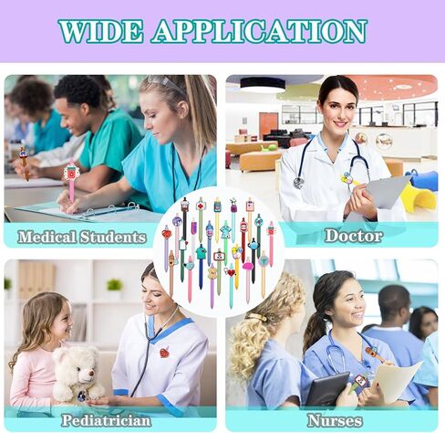 26 قطعة من أقلام التمريض اللطيفة لأساسيات طلاب التمريض، تتضمن 10 أدوات كتابة بديلة للممرضات والمساعدين الطبيين والطلاب وهدايا تقدير مكتب العمال in Kuwait