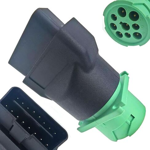 Automotive OBD2 Adapter OBD2 Male to J1939 Female 16-pin to 9-pin Adapter for Volvo in Kuwait