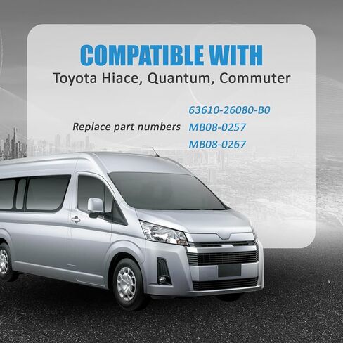 Air Vent - Car Roof A/C Vent Grille Outlet Cover Fit for Toyota Hiace/Quantum/Commuter Air - Part number 63610-26080-B0, Gray (1pc) in Kuwait