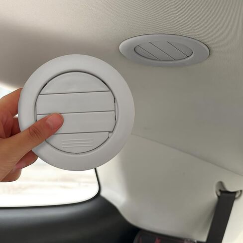 Air Vent - Car Roof A/C Vent Grille Outlet Cover Fit for Toyota Hiace/Quantum/Commuter Air - Part number 63610-26080-B0, Gray (1pc) in Kuwait