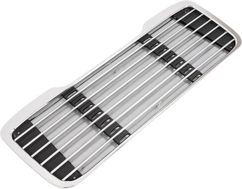 Bumper Grille Compatible with 2002-2022 Freightliner M2 Business Class 100 106 112 Front Grill w/Bug Screen Replacement for 1714787000 A1714787001 Chrome+Painted in Kuwait