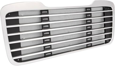 Bumper Grille Compatible with 2002-2022 Freightliner M2 Business Class 100 106 112 Front Grill w/Bug Screen Replacement for 1714787000 A1714787001 Chrome+Painted in Kuwait