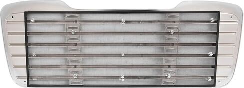 Bumper Grille Compatible with 2002-2022 Freightliner M2 Business Class 100 106 112 Front Grill w/Bug Screen Replacement for 1714787000 A1714787001 Chrome+Painted in Kuwait