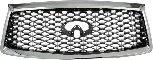 Front Honeycomb Bumper Grille Grill Compatible with 2018 2019 2020 2021,Replacement for INFINITI QX80 in Kuwait