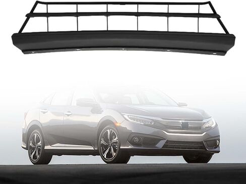 MGWILL Front Bumper Lower Grille Grill Compatible with 2016 2017 2018 Honda Civic Replaces 71102TBAA00, HO1036124 in Kuwait