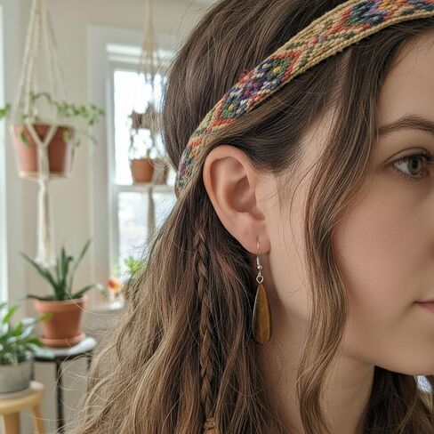 Crystal Earrings, Natural Teardrop Shape Fluorite Sunstone Tiger Eye Earrings, Handmade Healing Gemstone Dangle Earrings for Women in Saudi Arabia