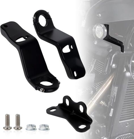 طقم دعامة دعم أمامية متوافقة مع 2025-2022 Davidson Low Rider ST FXLRST، دعامة تثبيت أمامية سوداء in Saudi Arabia
