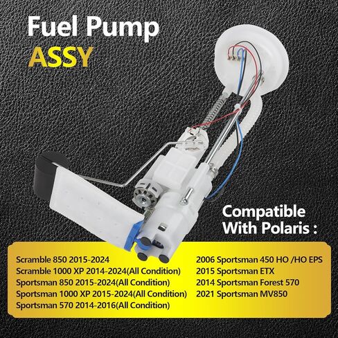 Fuel Pump Module Fits Polaris Scramble 850 2015-2024, Scramble 1000 2014-2024, Sportsman 850/1000 2015-2024, Sportsman 570 2014-2016, Replace NO.2205469, 2207670, 2208325, 47-1002 in Saudi Arabia
