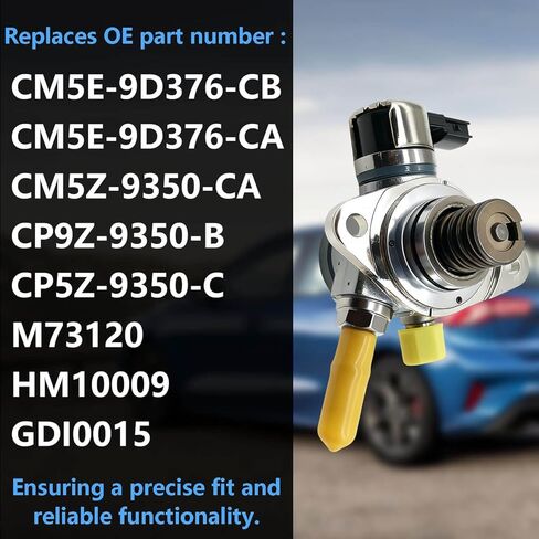High Pressure Fuel Pump for 2012-2018 Ford Focus 2.0L L4 GDI,Replaces CM5E-9D376-CB,CP9Z-9350-B,HM10009,GDI0015,Direct Injection Compatible in Saudi Arabia
