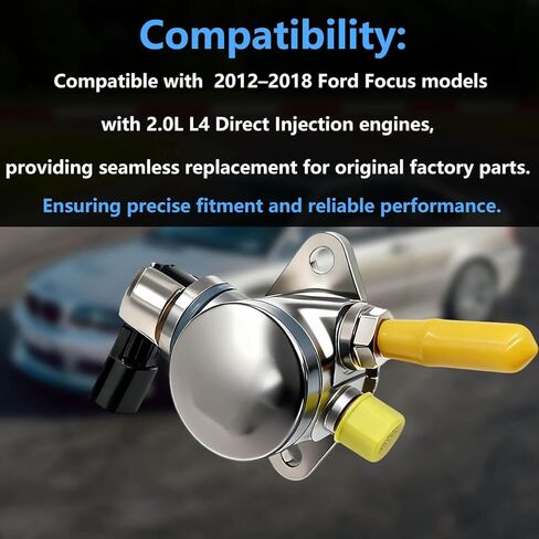 High Pressure Fuel Pump for 2012-2018 Ford Focus 2.0L L4 GDI,Replaces CM5E-9D376-CB,CP9Z-9350-B,HM10009,GDI0015,Direct Injection Compatible in Saudi Arabia