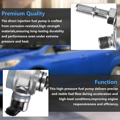 High Pressure Fuel Pump for 2012-2018 Ford Focus 2.0L L4 GDI,Replaces CM5E-9D376-CB,CP9Z-9350-B,HM10009,GDI0015,Direct Injection Compatible in Saudi Arabia