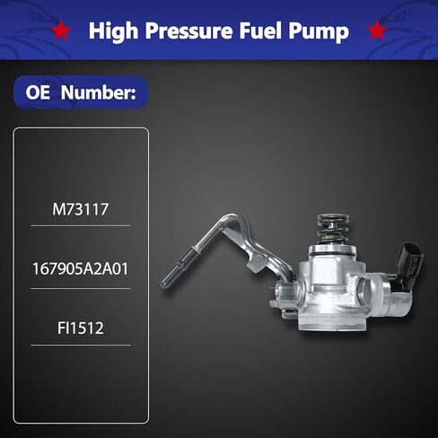 High Pressure Fuel Pump Compatible With 2013-14 Honda Accord, 2015-16 Acura TLX, 2.4L L4, 167905A2A01 in Saudi Arabia
