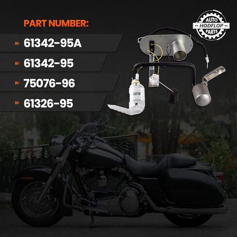 61342-95A Fuel Pump Assembly w/Filter Compatible with Harley-Davidson Electra Glide Classic, Ultra Classic 1997 1998 1999 Replace# 6134295A 61342-95 75076-96 61326-95 In-Tank EFI Fuel Pump in Kuwait
