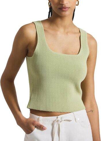 Derek Lam 10 Crosby Women's Sain Rib Knit Sweater Tank in Kuwait
