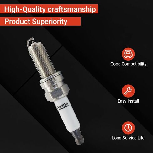Iridium Spark Plugs XP5701 Compatible with Dodge Charger Challenger Grand Caravan Chrysler 200 300 Jeep Grand Cherokee Wrangler V6 3.6L Replaces 7751 9407 SP149125AF 12290R1AA01 (6 Pack) in Kuwait